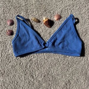 Urban Outfitters Blue Ribbed Bralette Bikini top